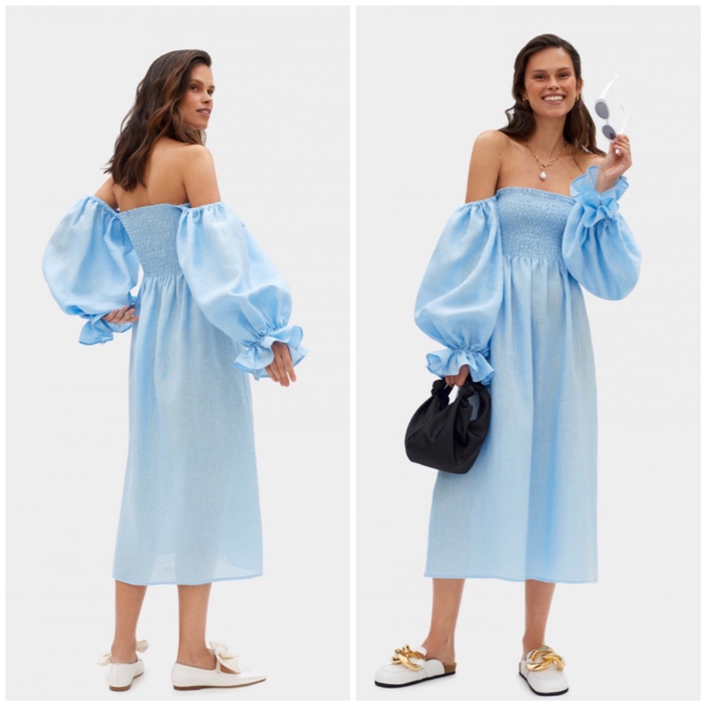 Sleeper Atlanta linen dress